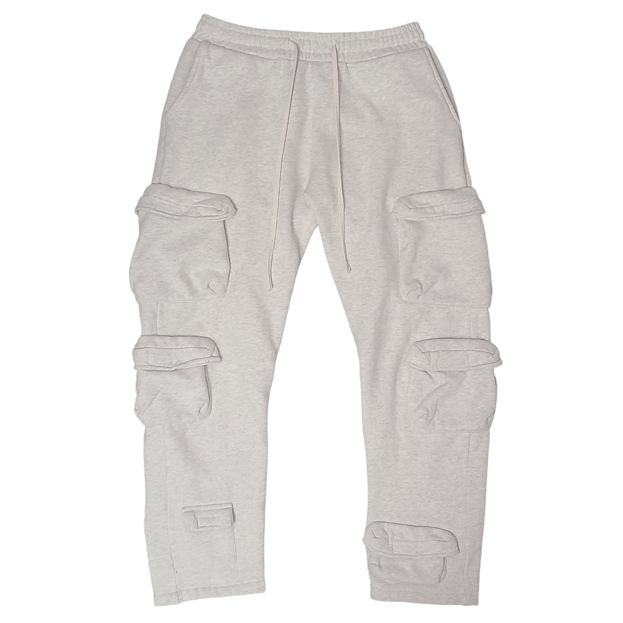 Japanese Brand Heather Grey Cargo Sweatpants - Size: 34/L Size US 34 / EU 50 - 1 Thumbnail