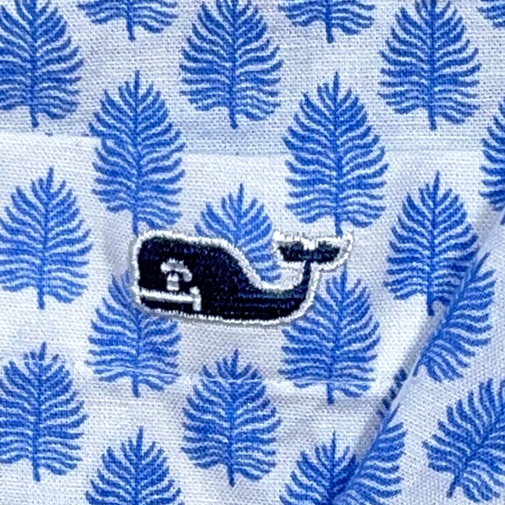 Vineyard Vines Vineyard Vines Shirt Men Medium Blue Button Up Leaf Floral Hawaiian Camp Hiking Size US M / EU 48-50 / 2 - 6 Thumbnail