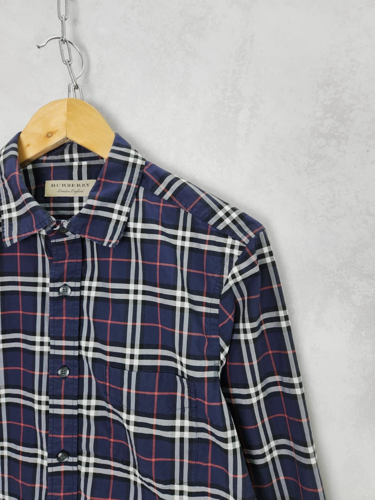 Burberry Burberry Checkered Blue Shirt Size US M / EU 48-50 / 2 - 6 Thumbnail