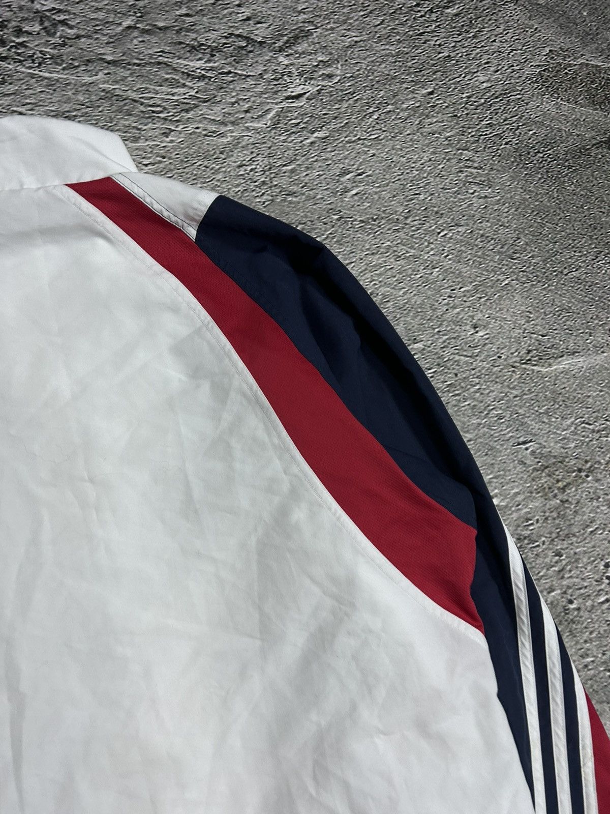 Adidas × Vintage Adidas Bayern track jacket vintage white Y2K nylon zip Size US XL / EU 56 / 4 - 9 Thumbnail