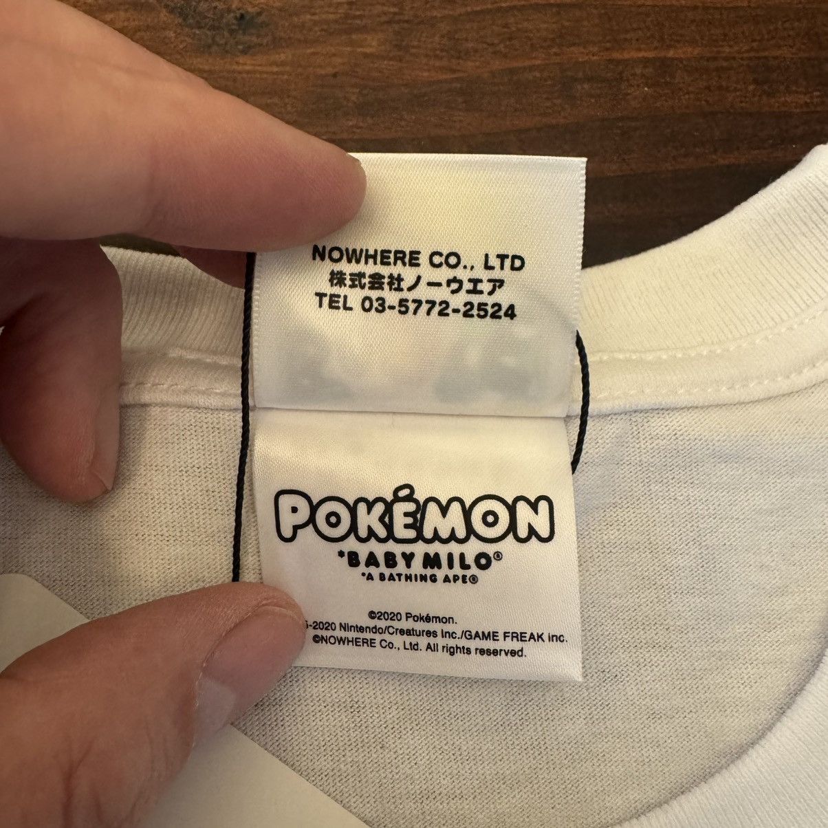 Bape × Pokemon BAPE Baby Milo x Pokemon Monotone Starters Tee #3 Size US L / EU 52-54 / 3 - 9 Thumbnail