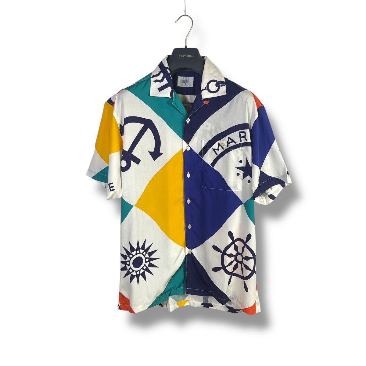 Vintage Rare! Vintage Modigliani Italy Nautical Sailing Rayon Shirt Size US M / EU 48-50 / 2 - 1 Thumbnail