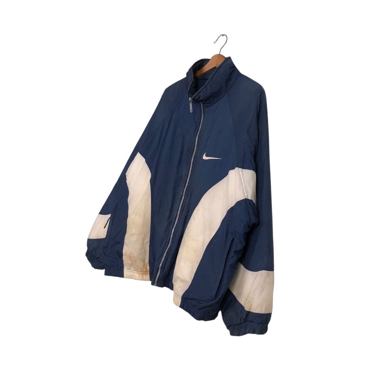 Nike 📌Vintage Bomber Jacket Nike Big Swoosh Design Size US L / EU 52-54 / 3 - 3 Thumbnail
