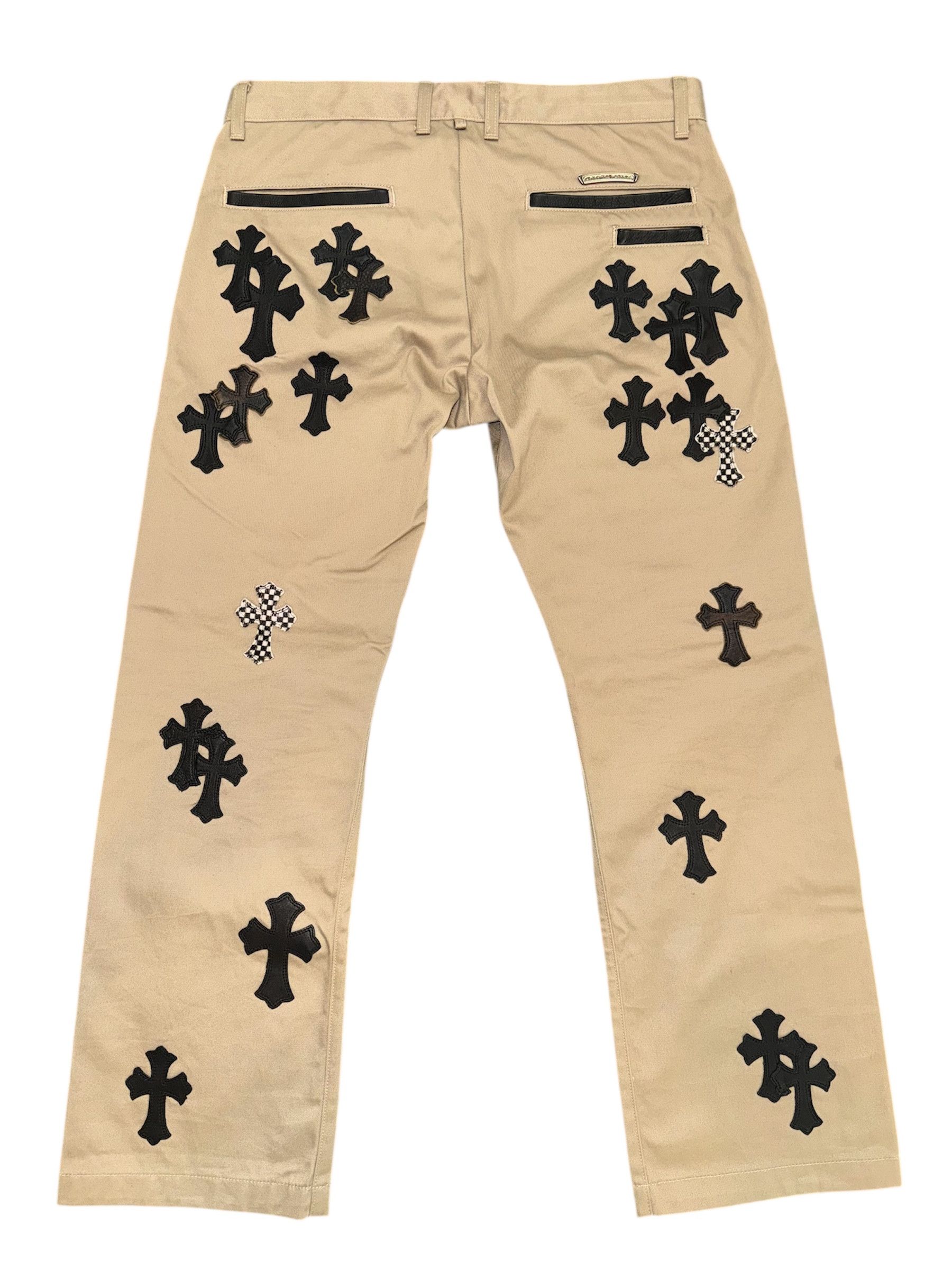 Chrome Hearts Tan Cross Patch Chinos Size US 34 / EU 50 - 2 Thumbnail