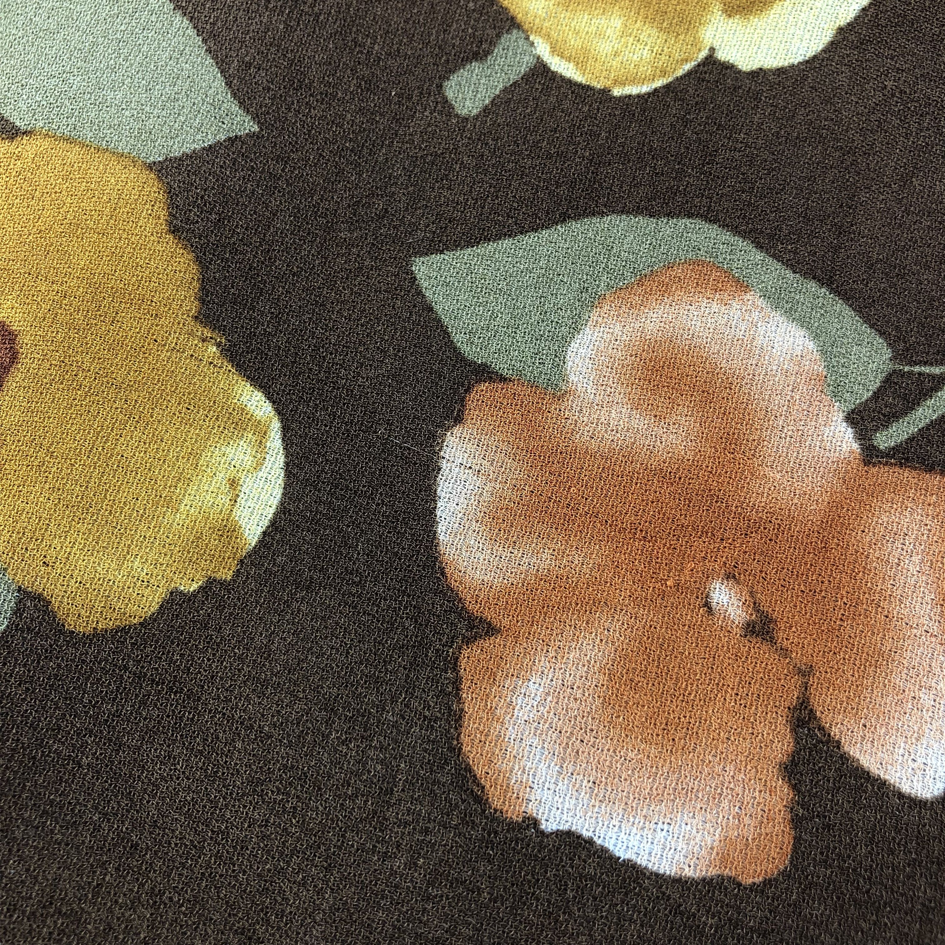 Vintage Vintage Mila Schon Floral Hand Rolled Silk Scarf M695 Size ONE SIZE - 6 Thumbnail