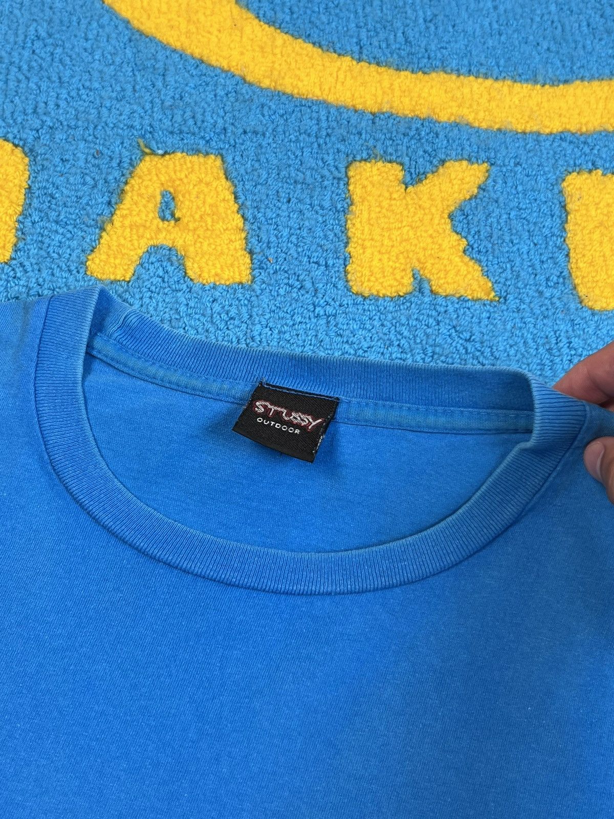 Stussy × Vintage Vintage Stussy Dragon Logo blue shirt Size US S / EU 44-46 / 1 - 11 Thumbnail