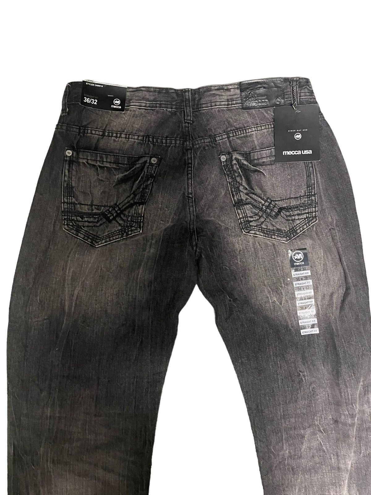 Mecca × Vintage Mecca Charcoal Wash Baggy Denim Jeans 36x32 Size US 36 / EU 52 - 1 Thumbnail