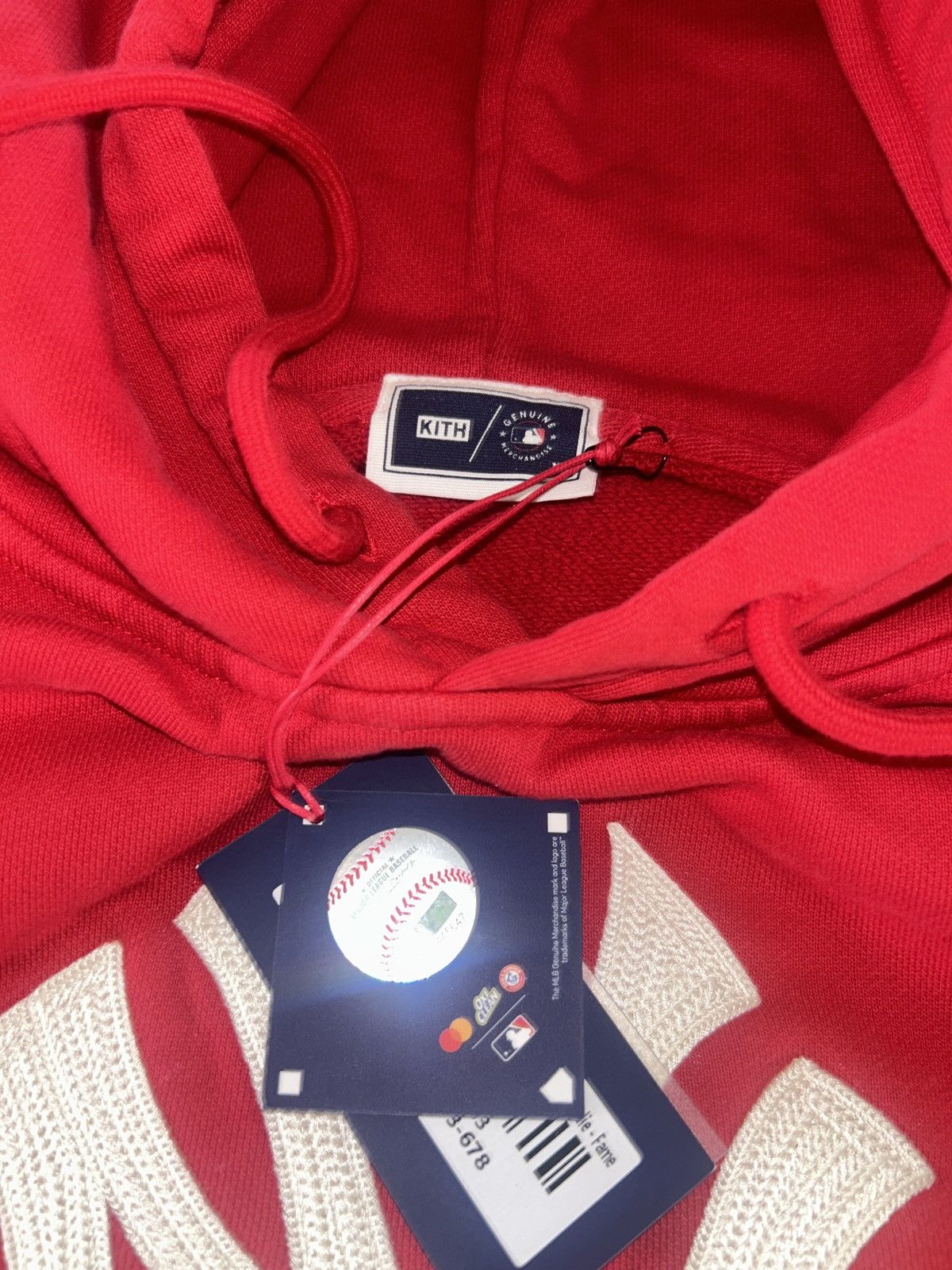 Kith × MLB Kith New York Yankees plush fleece cropped Braxton hoodie XS Size US XS / EU 42 / 0 - 5 Thumbnail
