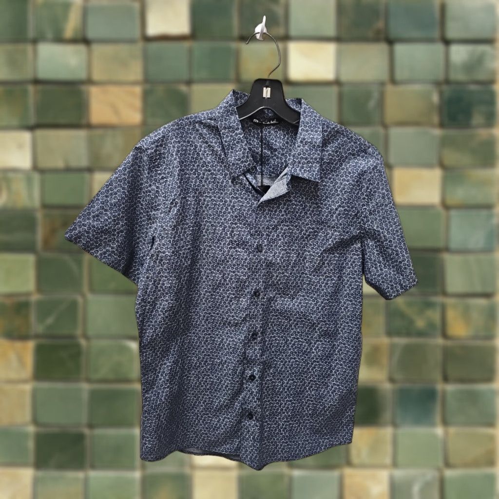TravisMathew Travis Mathew Polo Shirt Golf AOP Print Men L Multicolor Polo Shirt Casual Short Sleeve Button Collared Logo Cotton Polyester Regular Men’s Size US L / EU 52-54 / 3 - 1 Thumbnail