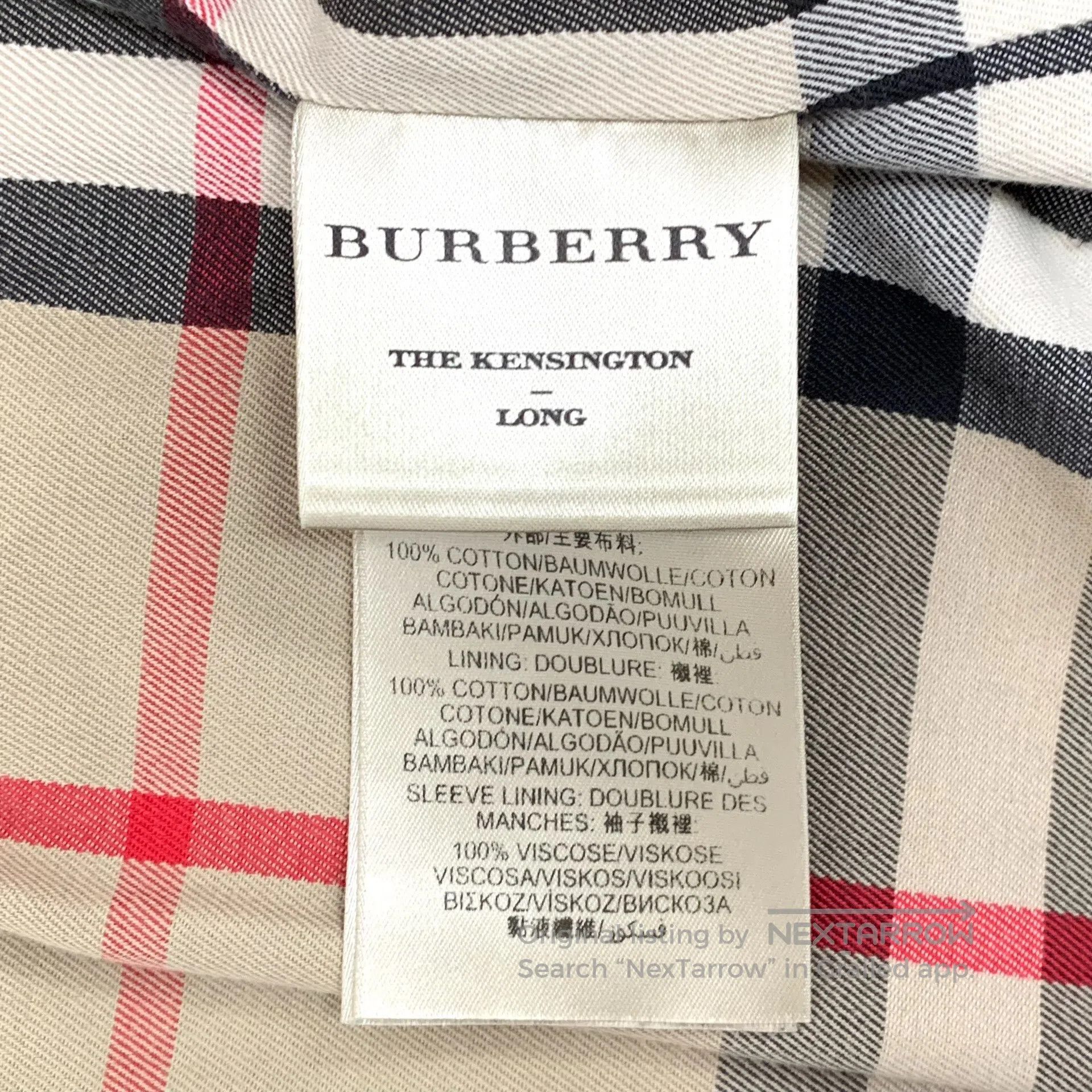 Burberry Burberry Khaki Cotton Notched Lapel Double Breasted Long S Size S / US 4 / IT 40 - 6 Thumbnail