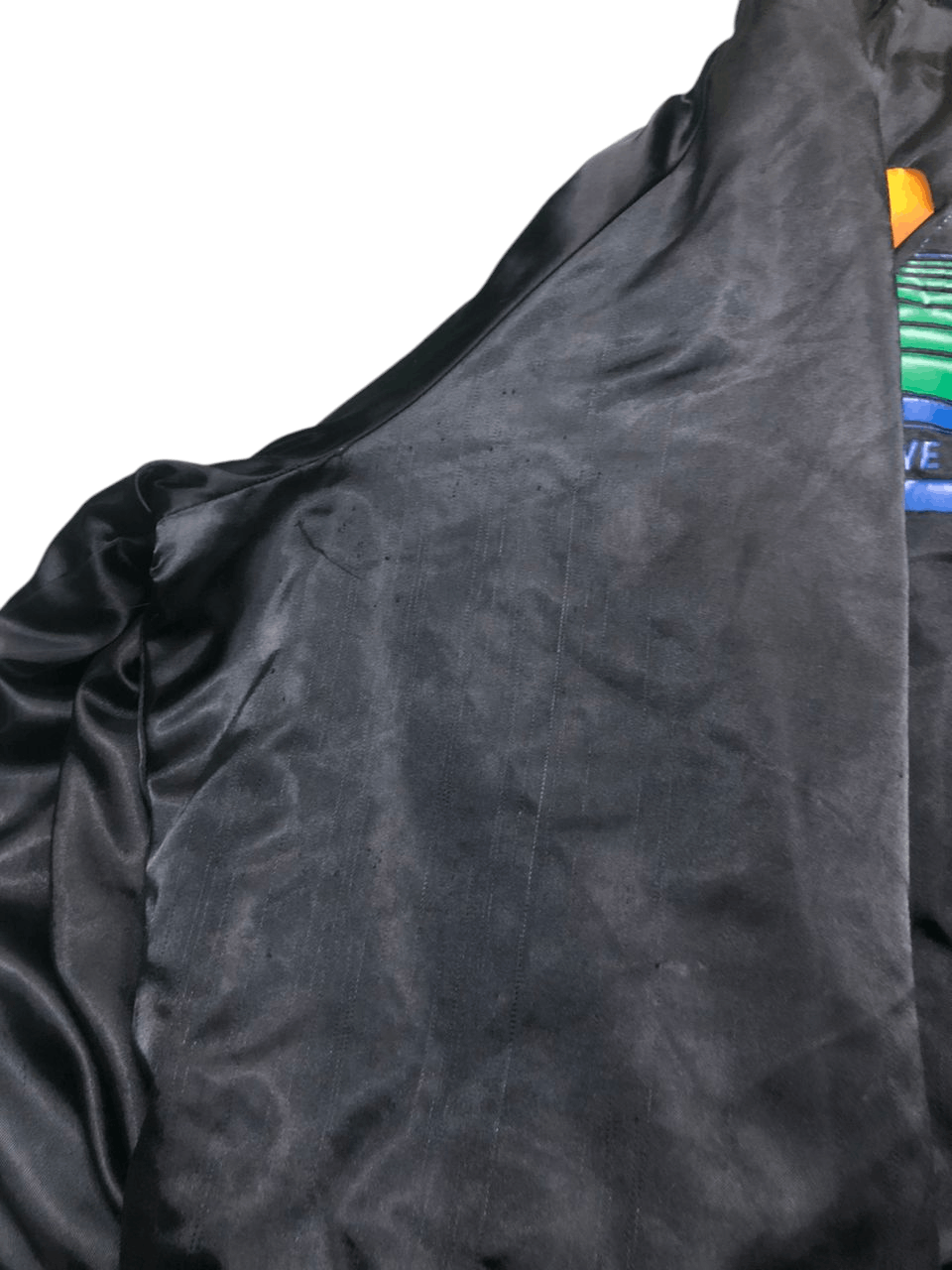 Vintage Vintage 80s Aristo Jac Sattin Bomber Jacket Distressed Size US L / EU 52-54 / 3 - 20 Thumbnail