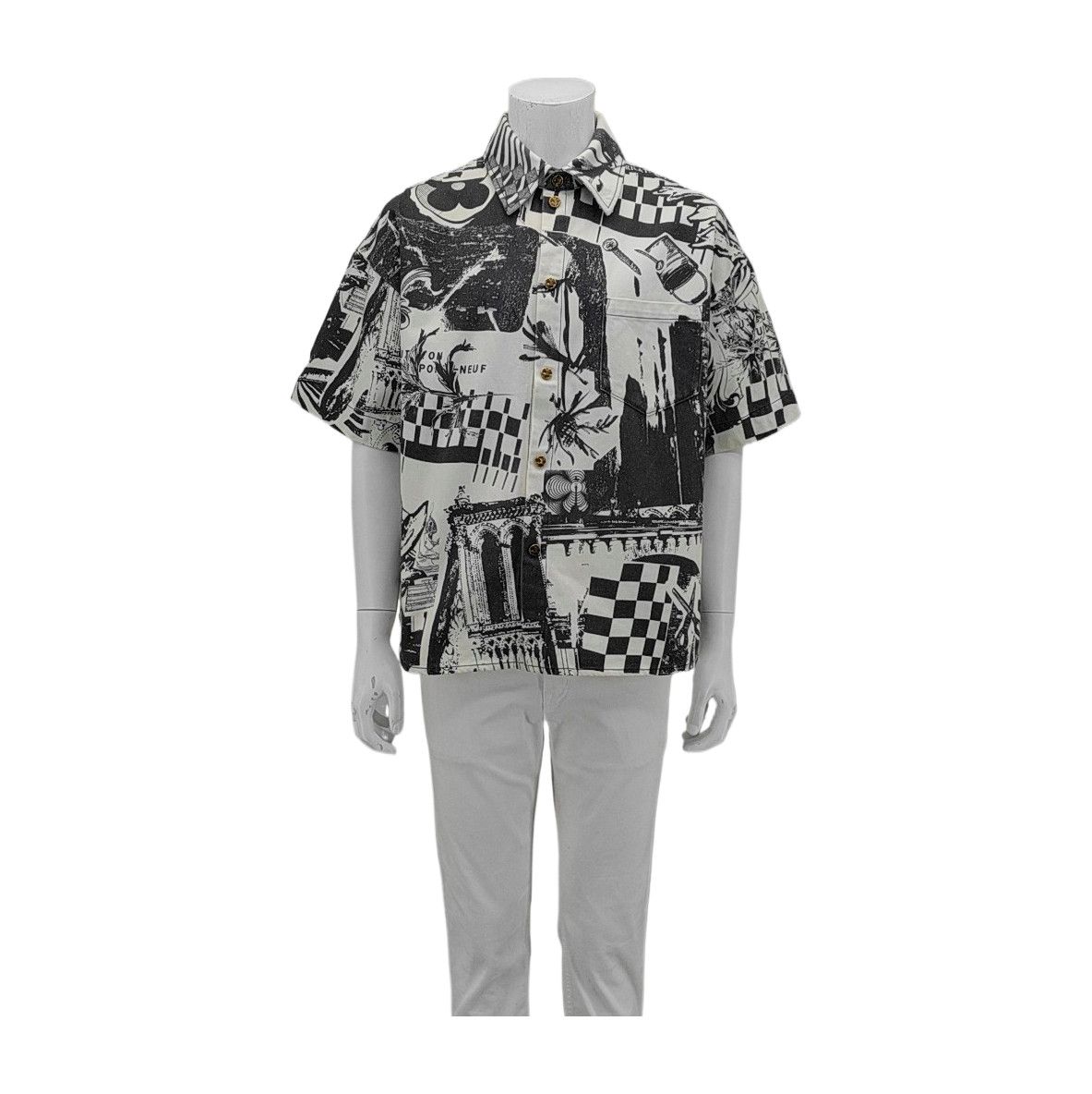 Louis Vuitton Louis Vuitton Graphic Print Shirt Jacket Size L Size US L / EU 52-54 / 3 - 1 Thumbnail