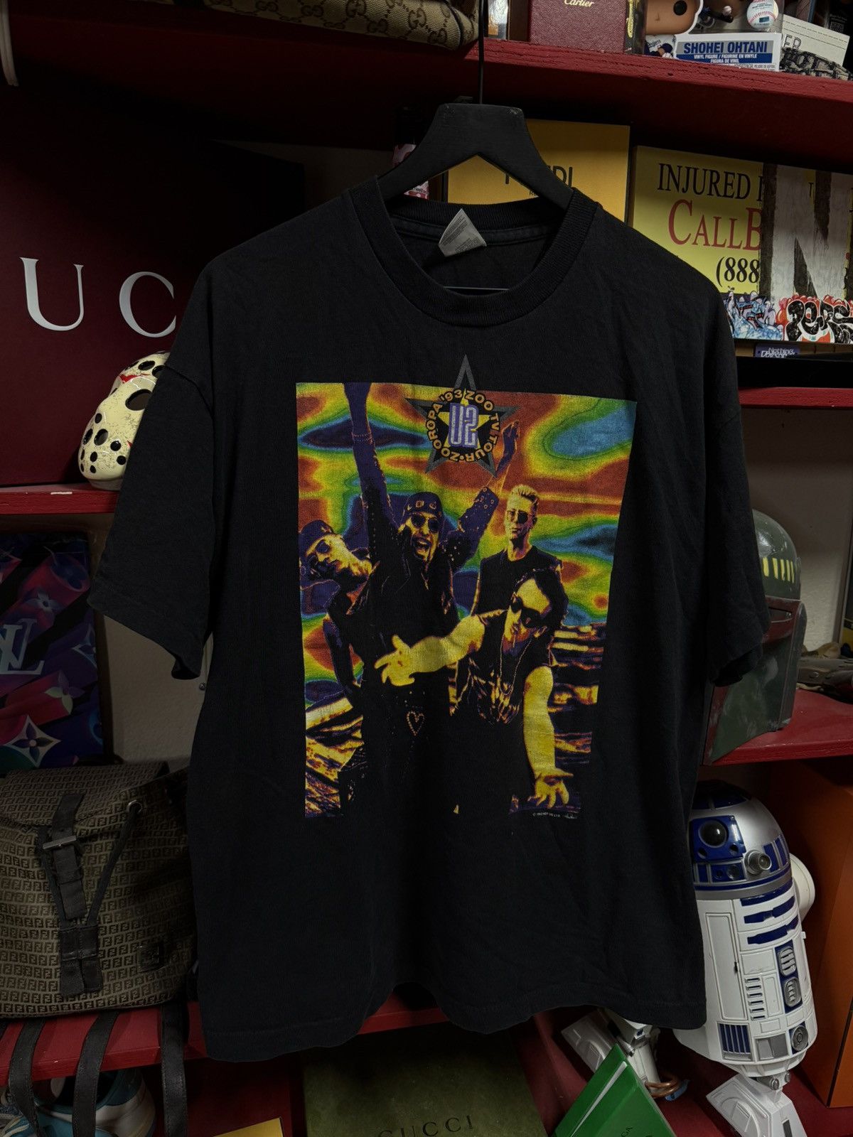Vintage Vintage 90’s U2 Band T-Shirt Vtg European Tour Tee XL Size US XL / EU 56 / 4 - 7 Thumbnail