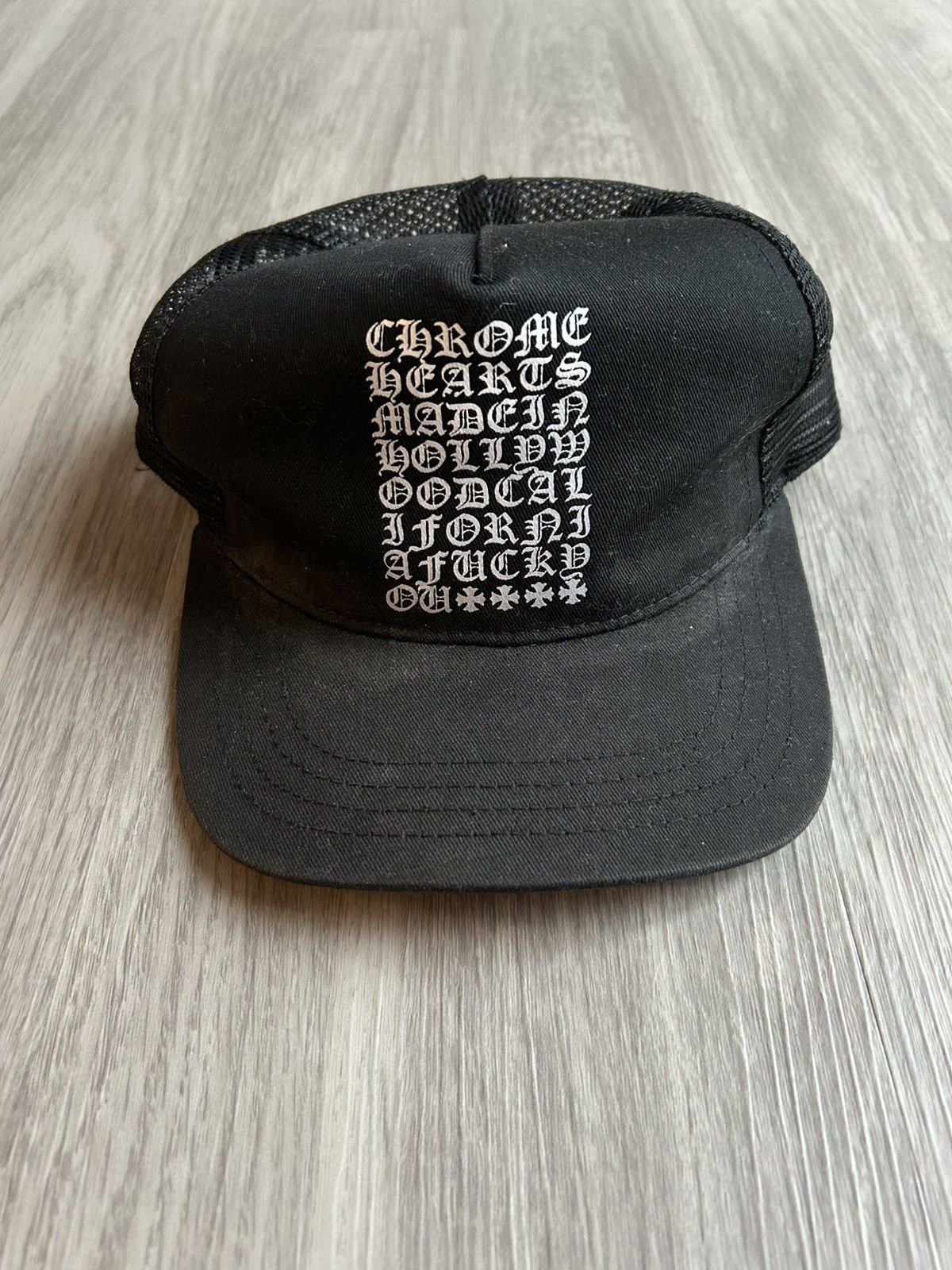 Chrome Hearts Eye Chart Made in Hollywood Trucker Hat
