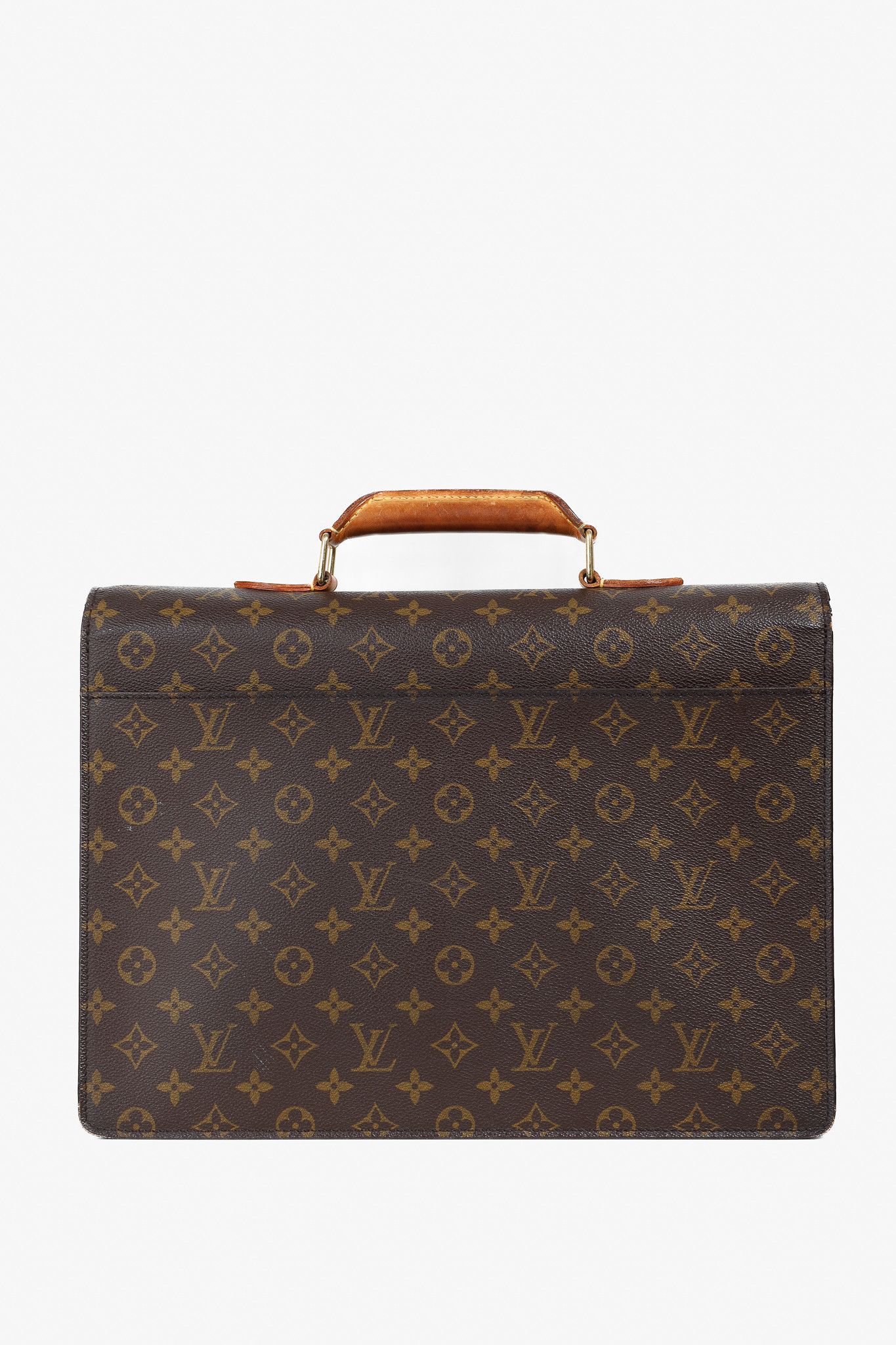 Louis Vuitton Louis Vuitton Vintage Brown Monogram Canvas Briefcase Size ONE SIZE - 4 Thumbnail