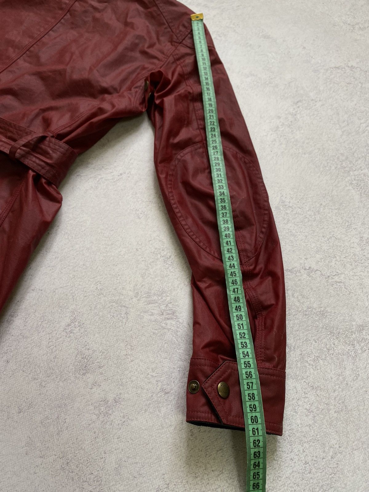 Belstaff Belstaff Womens Red Waxed Roadmaster Belted Jacket Size 40 Size S / US 4 / IT 40 - 24 Thumbnail