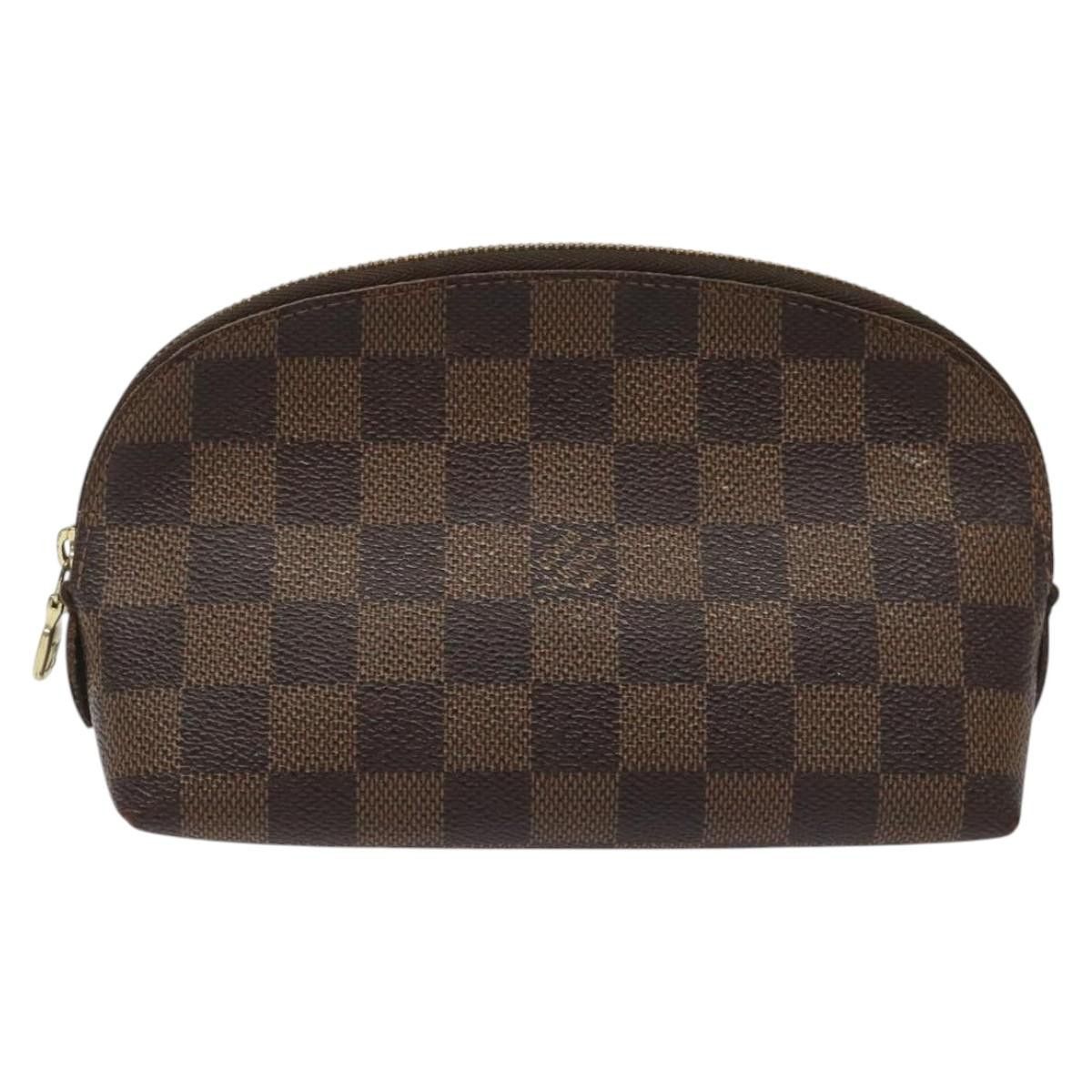 Louis Vuitton Cosmetic Pouch Brown Canvas Clutch Bag (Pre-Owned) Size ONE SIZE - 1 Thumbnail