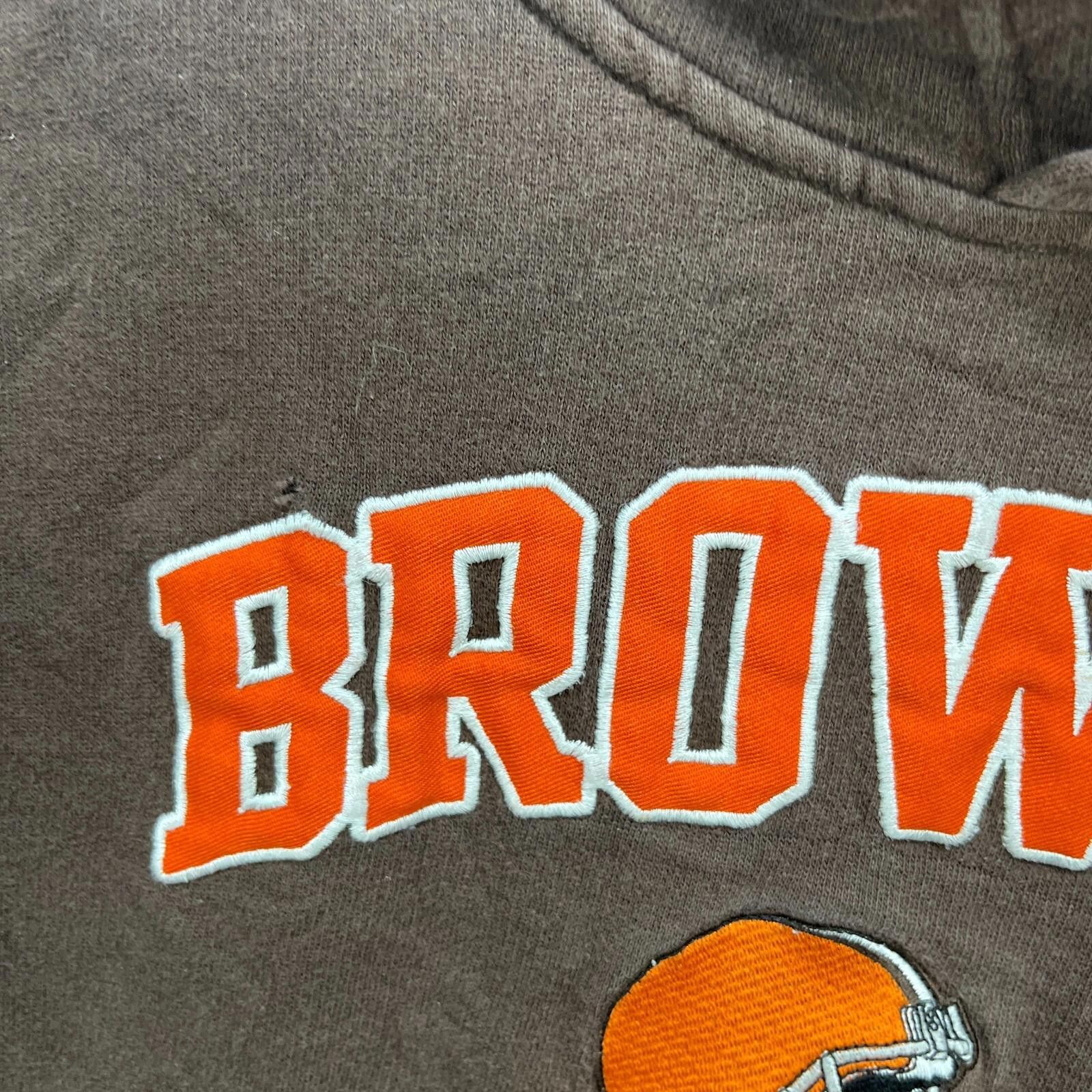 The Unbranded Brand Vintage Cleveland Browns Hoodie Small NFL Size ONE SIZE - 5 Thumbnail