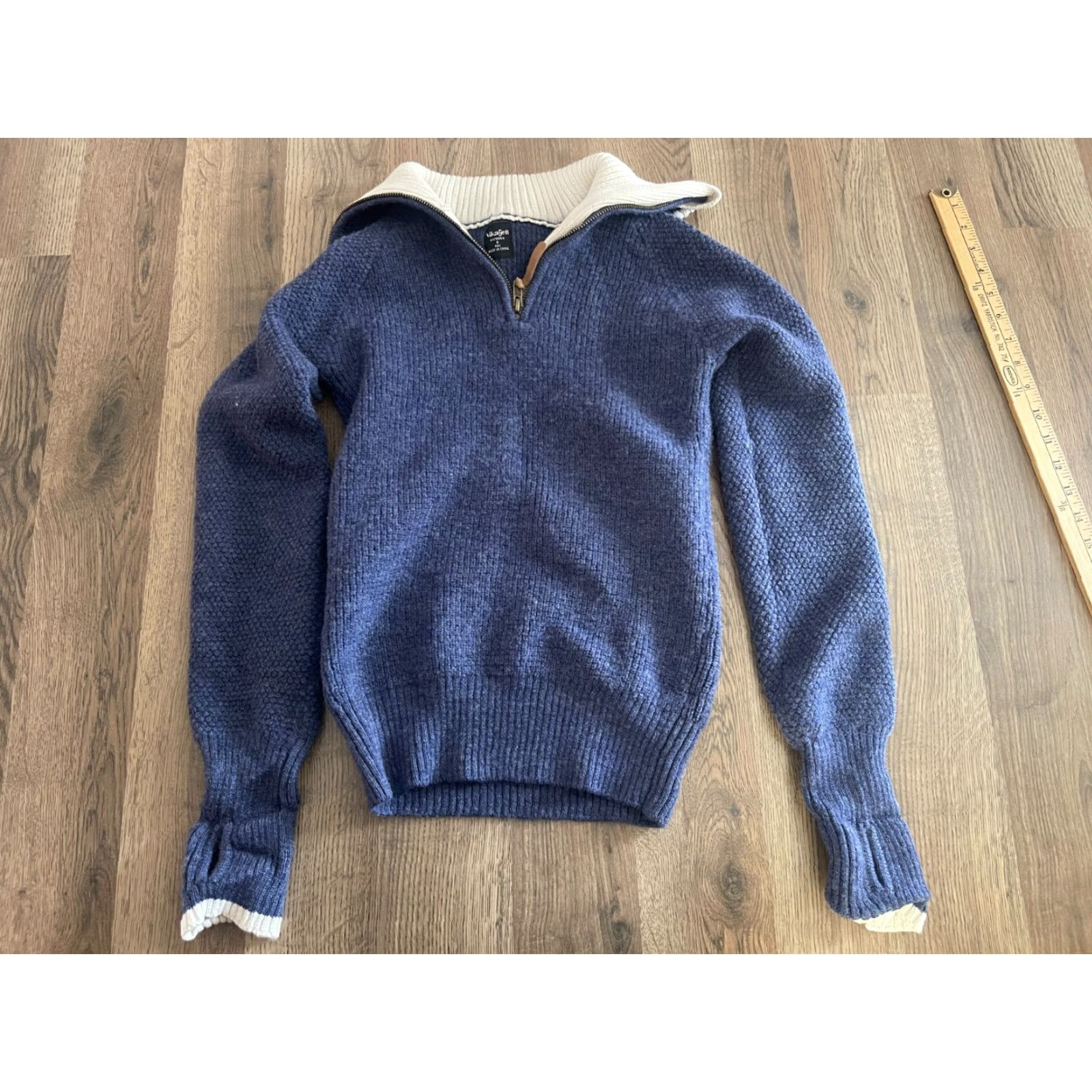 Vintage Vikafell Sweater Women’s Small Blue Pullover 1/4 Zip Up Long Sleeve Casual Regular St. Vikafell Women XS? Size S / US 4 / IT 40 - 2 Thumbnail