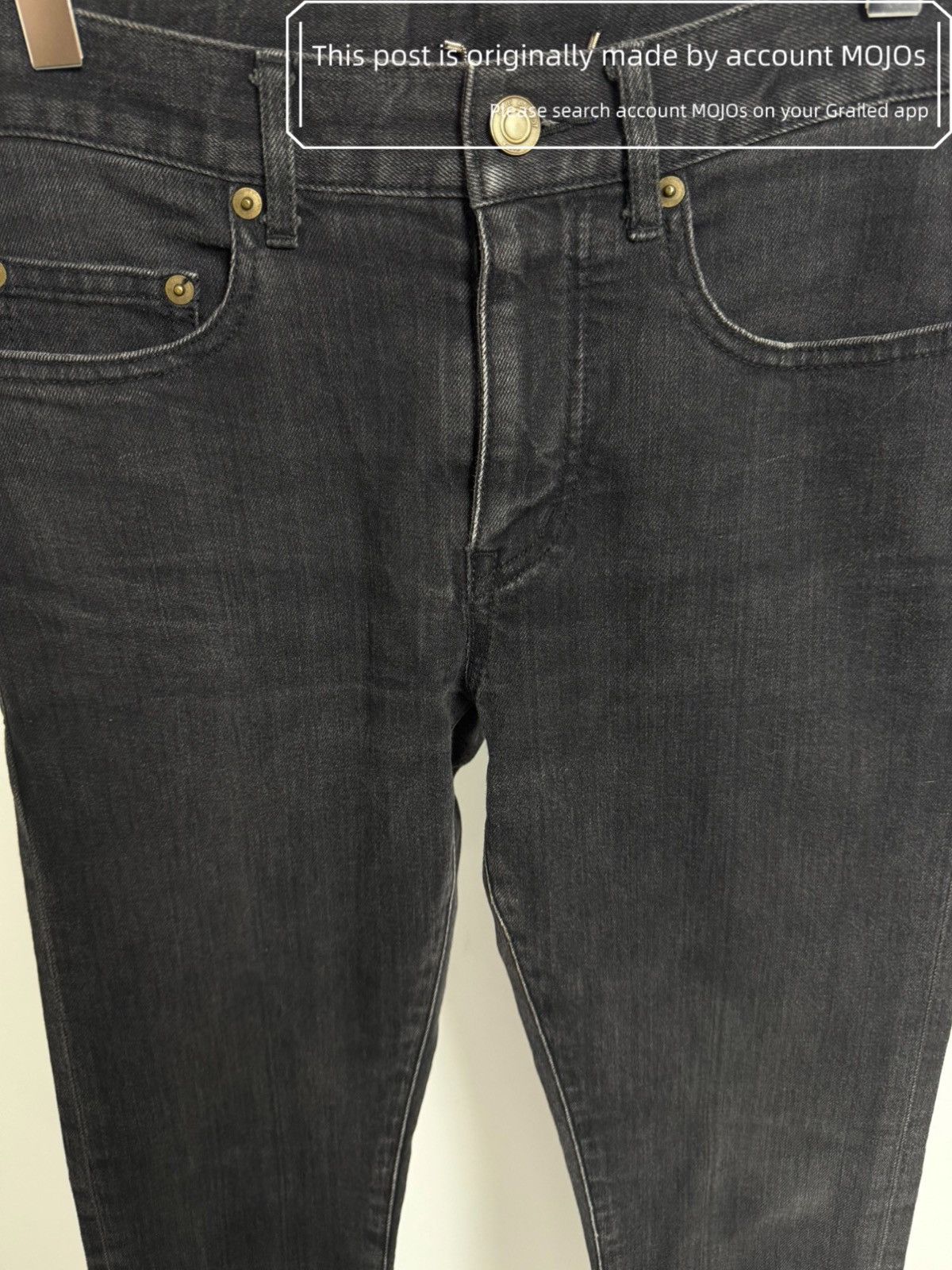 Saint Laurent Paris Sz 28 Saint Laurent Paris 15SS D02 Basic Vintage Black Denim Size US 28 / EU 44 - 3 Thumbnail