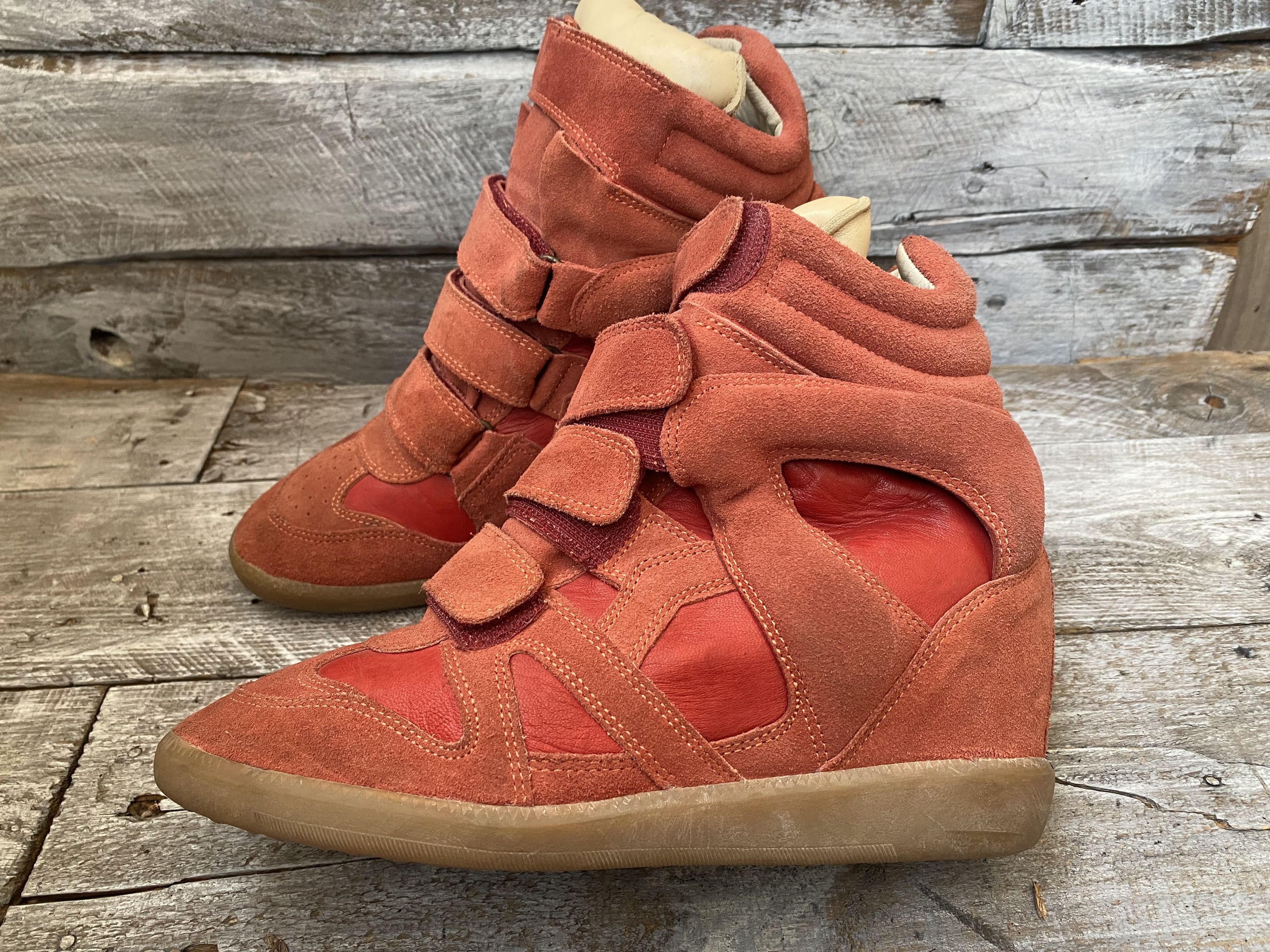 Isabel marant beckett plaform suede leather boots, Y2k sz 38