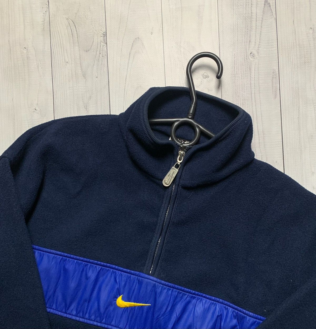 Vintage Vintage Nike Fleece jacket zip 1/4 size L logo Size US L / EU 52-54 / 3 - 4 Thumbnail