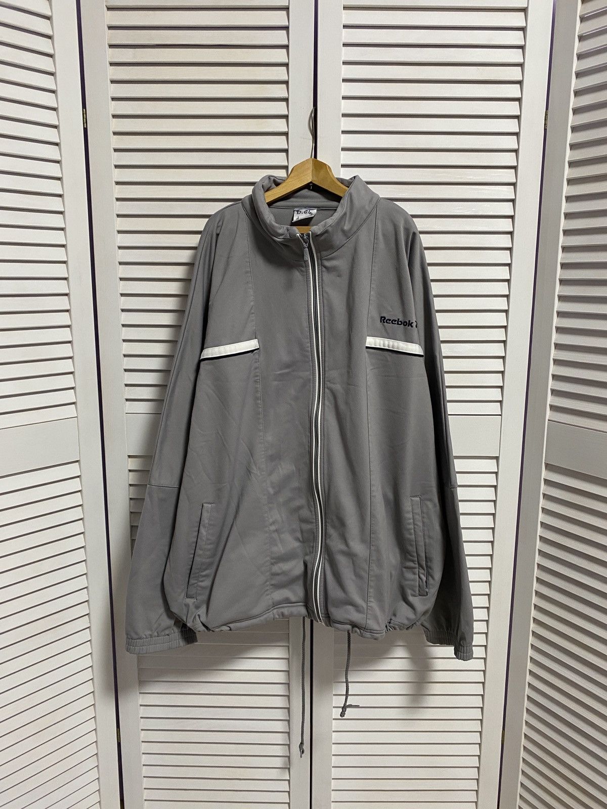 Reebok 💿 Vintage 90s zip up sweater Reebok Big Logo Size US XL / EU 56 / 4 - 2 Thumbnail