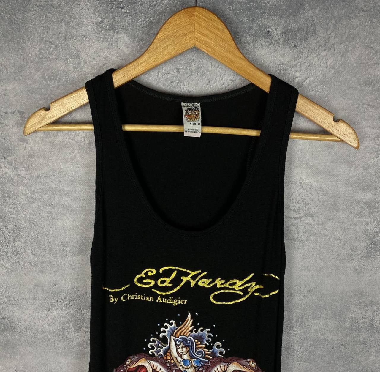 Ed Hardy Ed Hardy Christian Audigier Women's Dress Size 17 Black Size XXL / US 16-18 / IT 52-54 - 2 Thumbnail