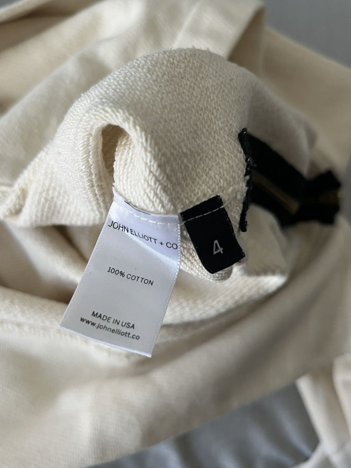 John Elliott John Elliott Villain Hoodie Off White/Cream/Natural Size US XL / EU 56 / 4 - 5 Thumbnail