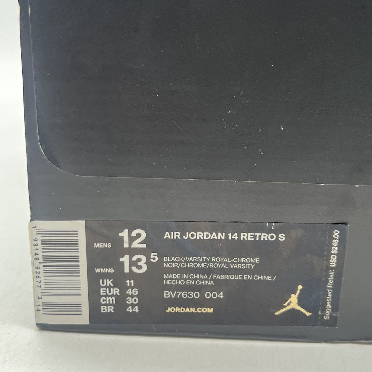 Jordan Brand Supreme x air Jordan 14 black varsity Royal Size US 12 / EU 45 - 6 Thumbnail