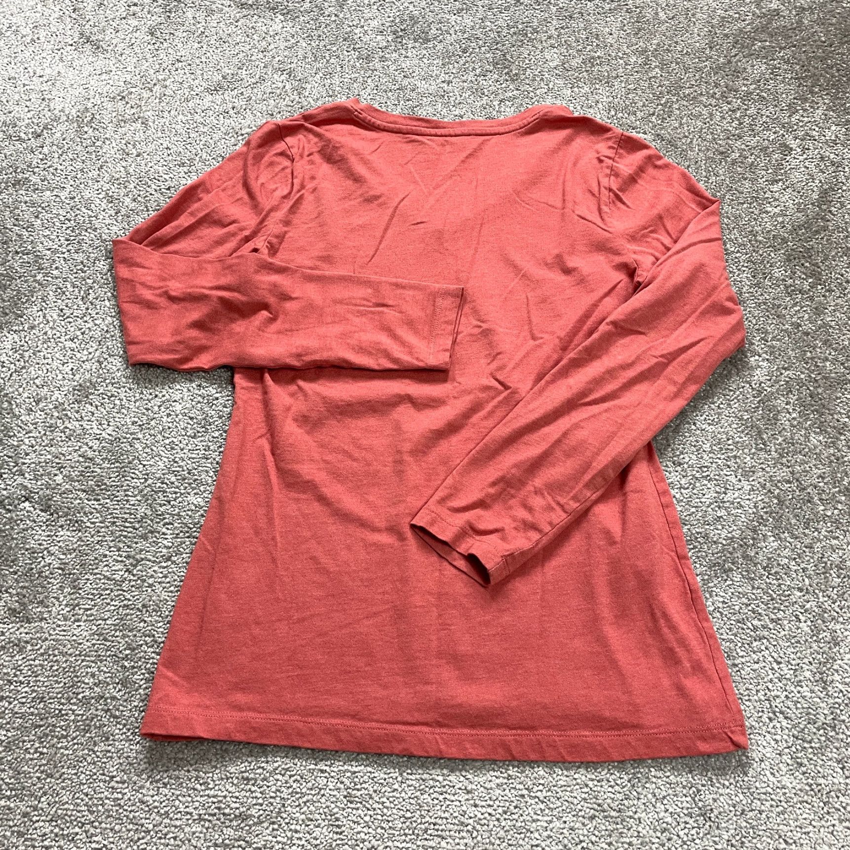 Eddie Bauer Eddie Bauer Women's Long Sleeve V-Neck T-Shirt Small Red Casual Cotton Basic 90s Style Size S / US 4 / IT 40 - 8 Thumbnail