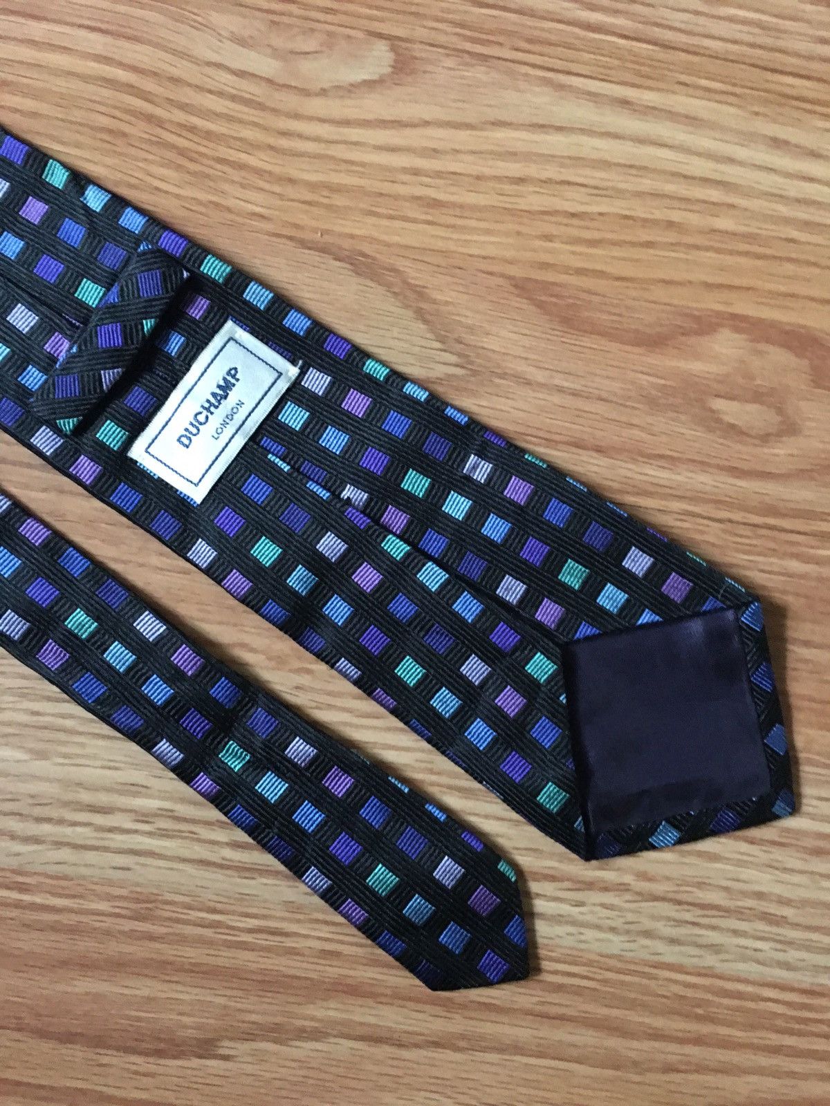 Duchamp × Duchamp London Duchamp London Square Pattern Silk Mens Tie Size ONE SIZE - 3 Thumbnail