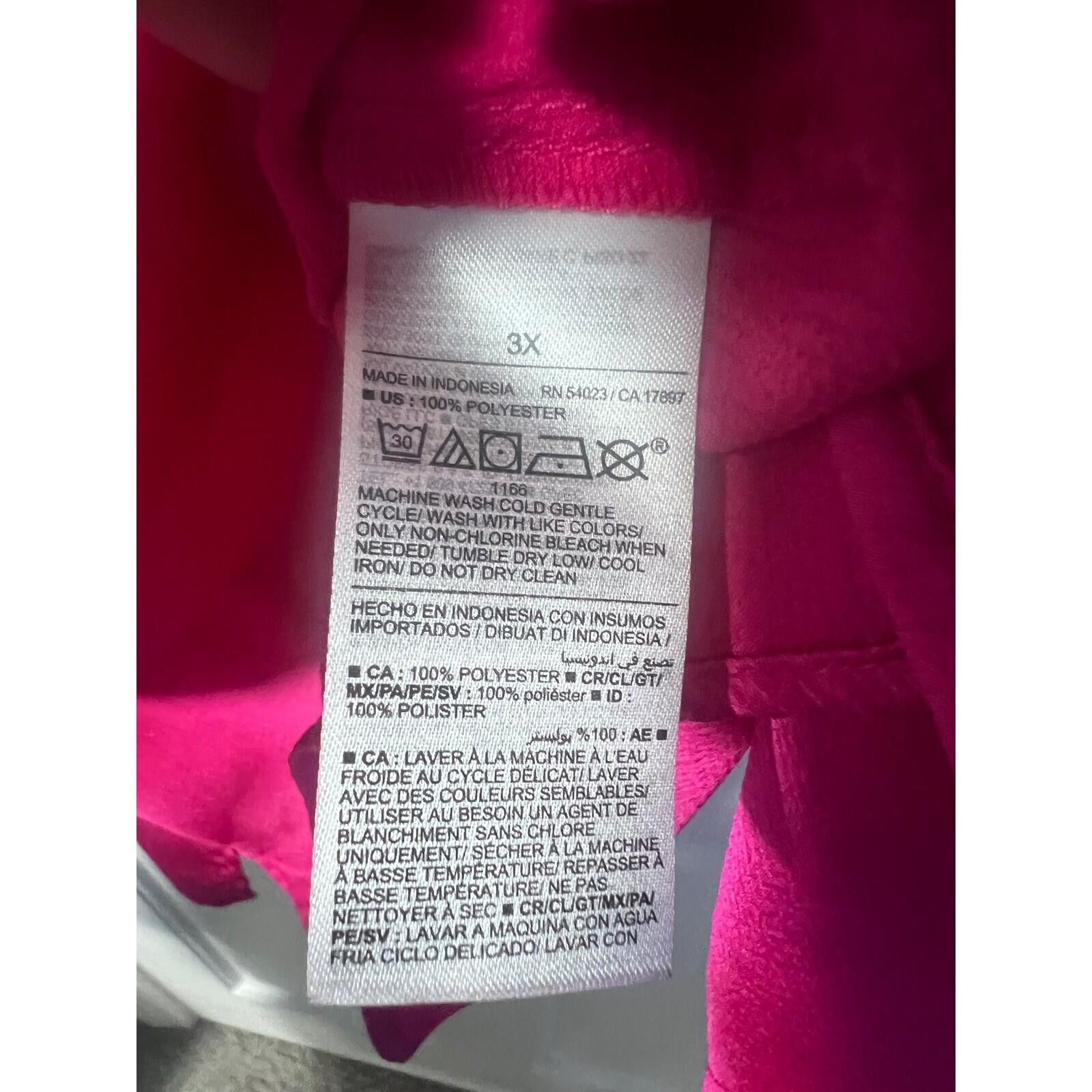 Old Navy Old Navy Womens 3X Fuchsia Double V-Neck Crepe Tank Size 3XL / US 20-22 - 3 Thumbnail