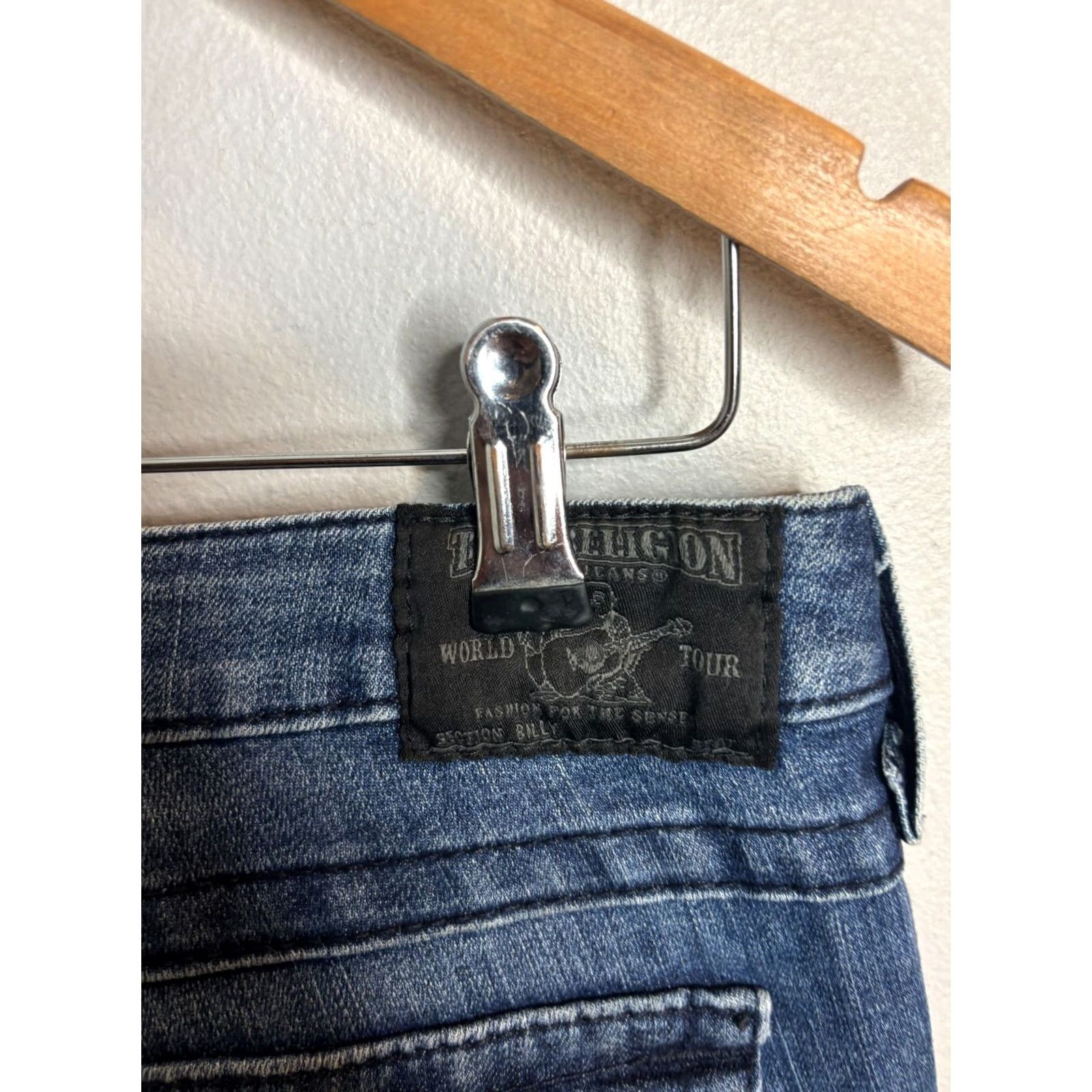 True Religion True Religion Jeans Womens Size 27 Billy Low Rise Belt Loops Denim 3655 USA Made Ready to Wear Size 27" / US 4 / IT 40 - 3 Thumbnail