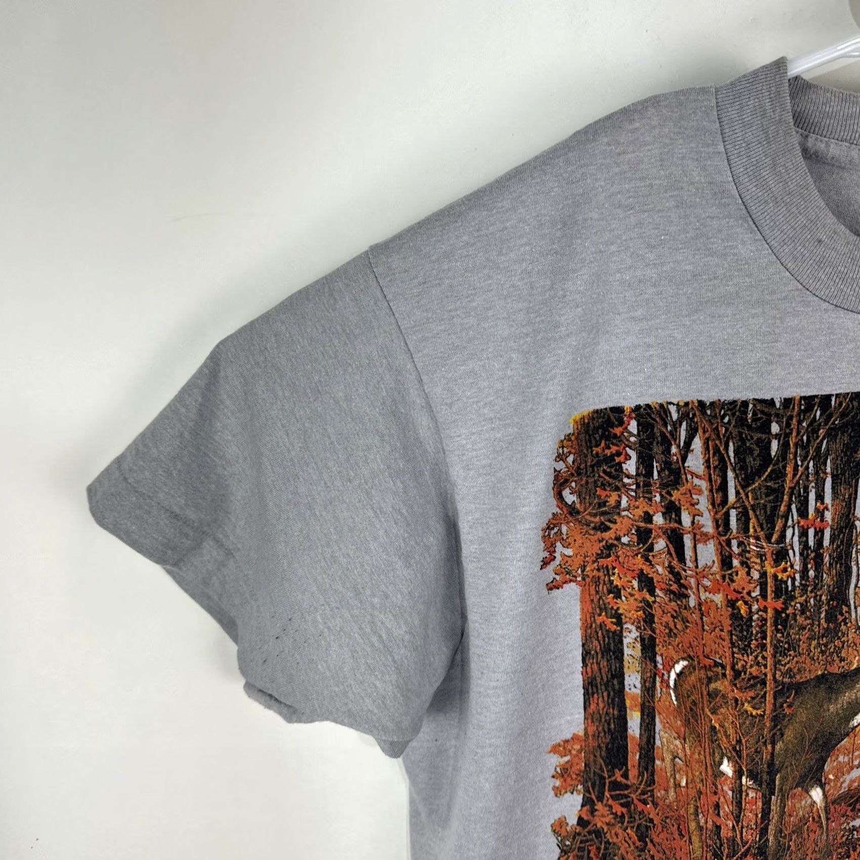 Vintage VINTAGE Bloopers Shirt Mens XL Gray Michael Sieve Graphic Art Deer Nature Animal Size US XL / EU 56 / 4 - 5 Thumbnail