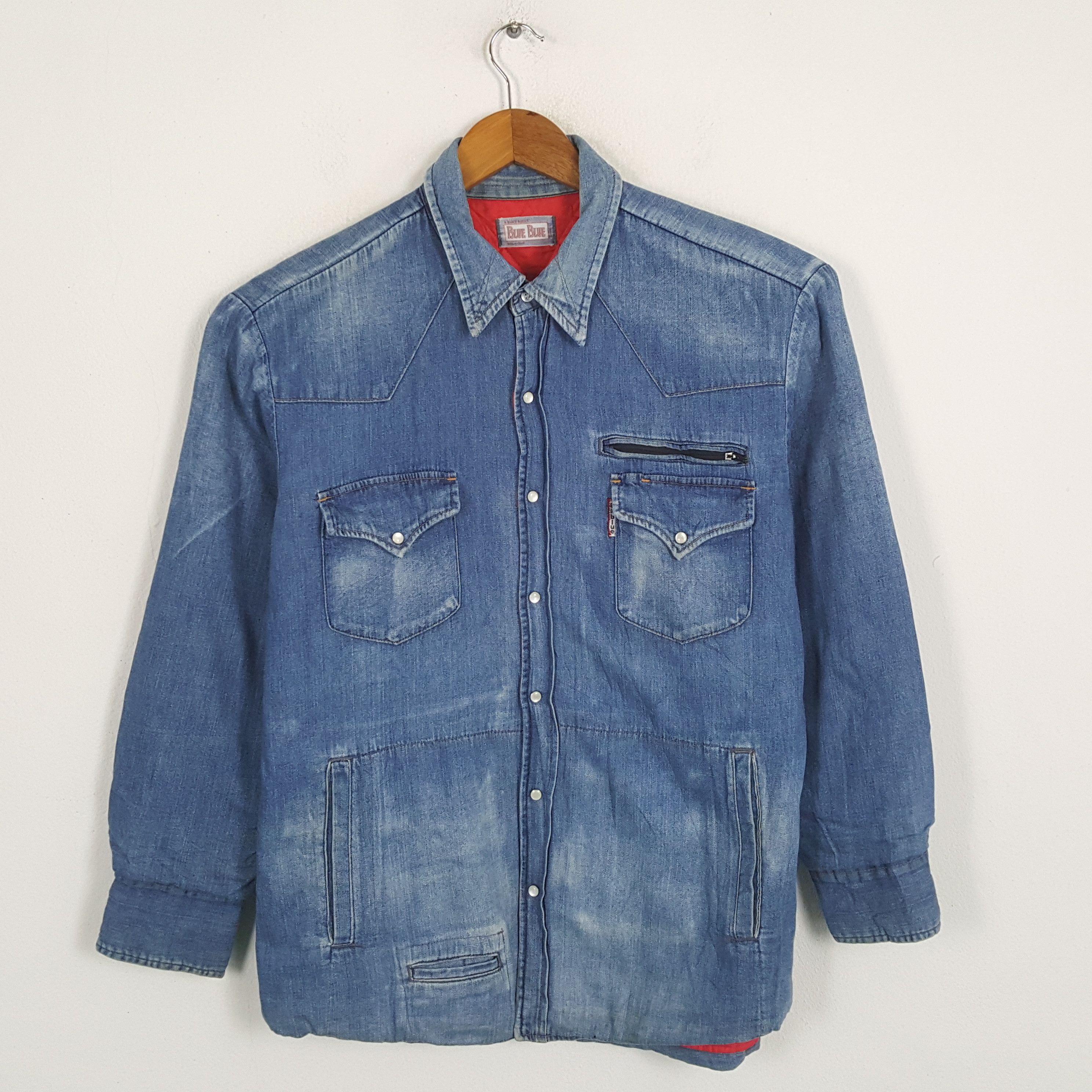 Blue Blue Japan × Japanese Brand × Vintage Vintage BLUE BLUE Japanese Fashion Brand Shirts Size US M / EU 48-50 / 2 - 1 Thumbnail
