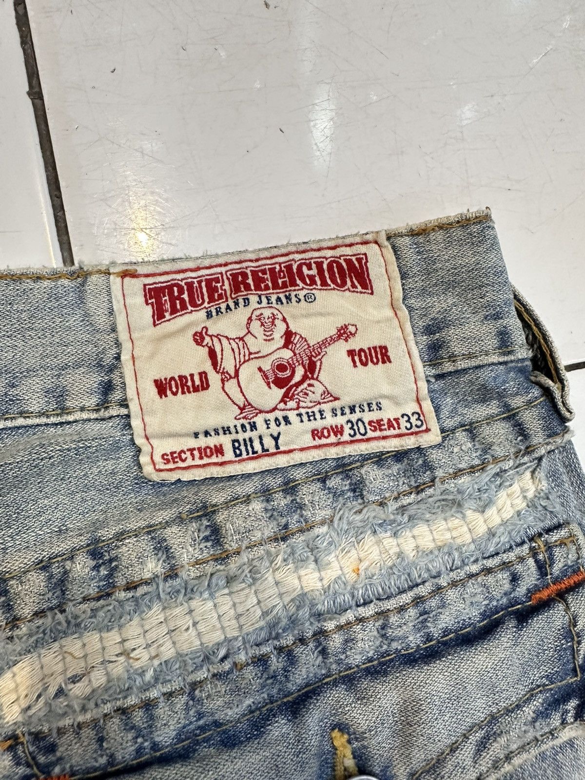 True Religion Distressed True Religion Chief Keef Flare Jeans Y2K Goa Lgb Size US 33 - 12 Thumbnail