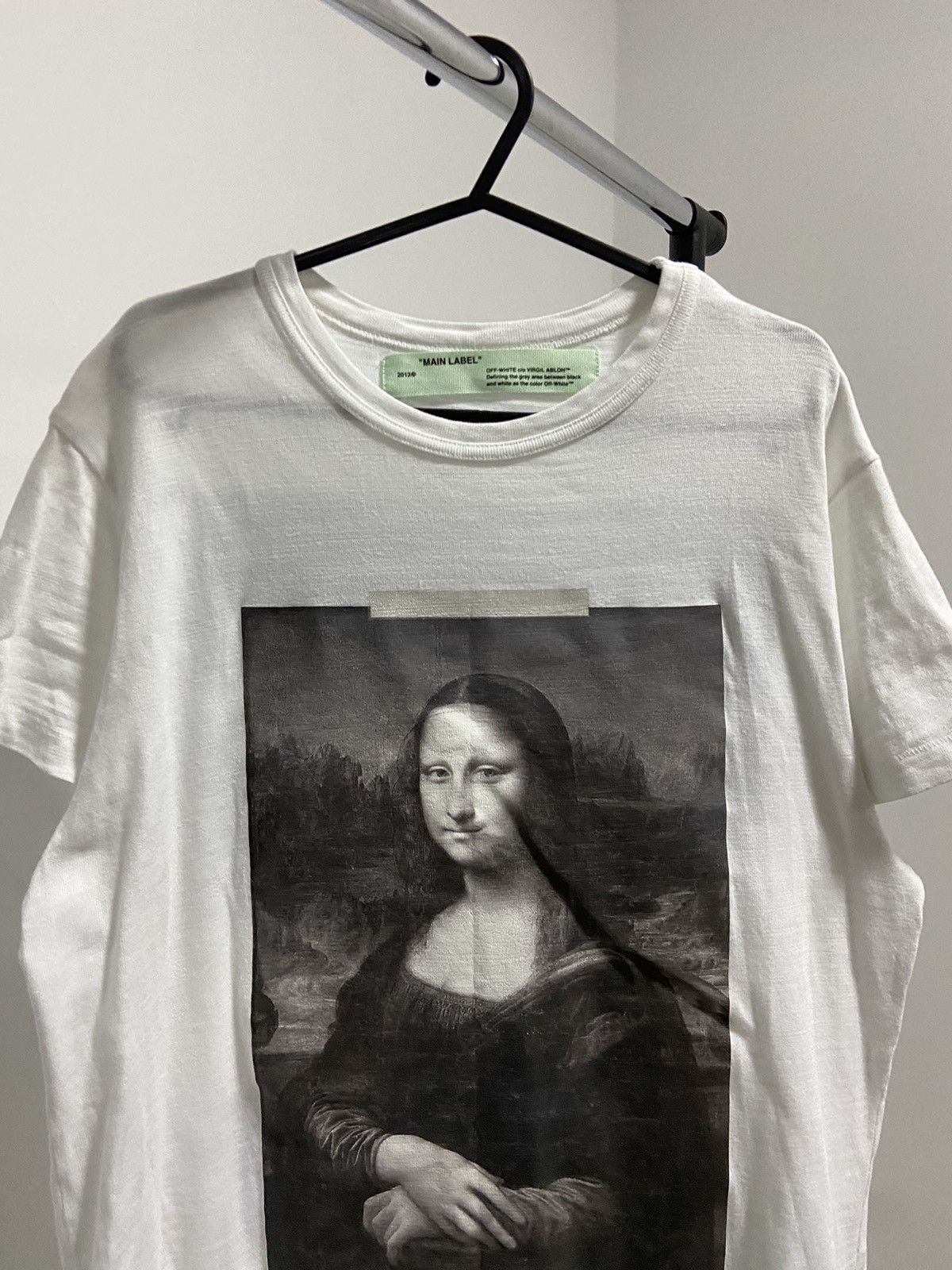 Off-White × Vintage Off white Mona Lisa big print t shirt 2018 Size US M / EU 48-50 / 2 - 3 Thumbnail