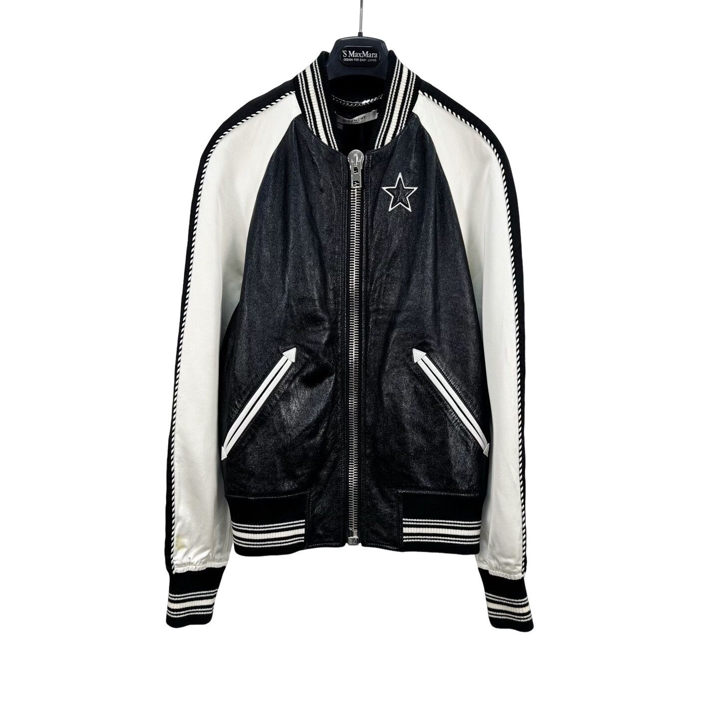 Givenchy Givenchy Star Patch Lambskin Bomber Jacket 48 Size US M / EU 48-50 / 2 - 1 Thumbnail