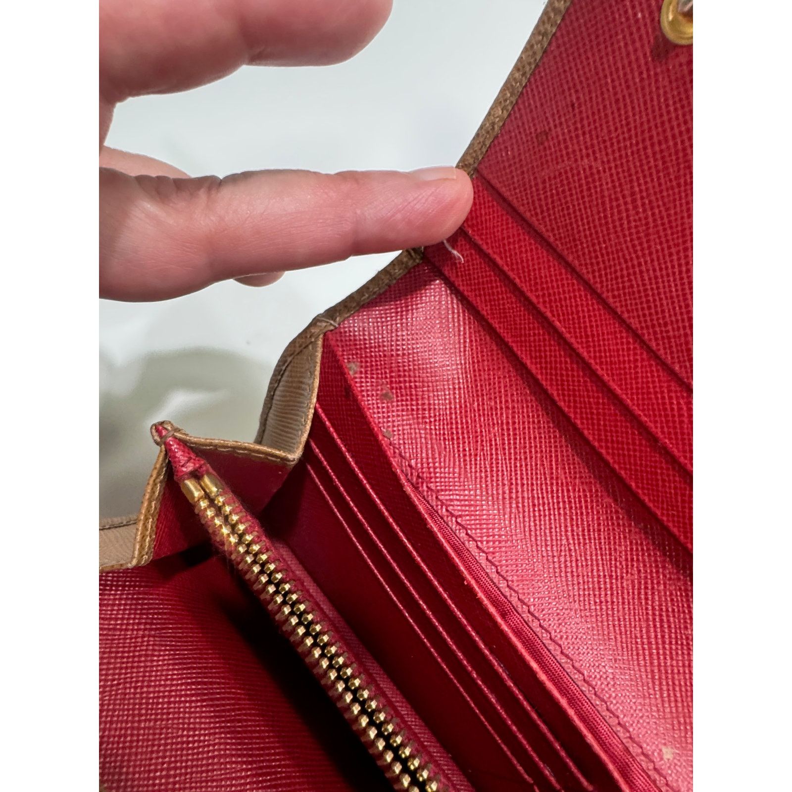 Prada Prada Brown Leather wallet Size ONE SIZE - 2 Thumbnail
