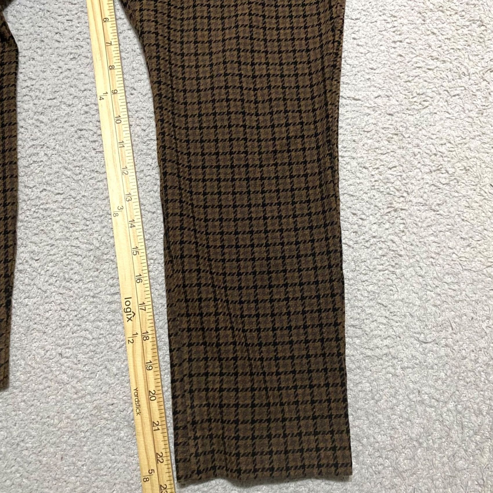 Old Navy Old Navy Pixie Skinny Stretch Plaid Pants - Brown, 12P, Petite, High Rise, Ankle, Wool? Wait no Size 34" / US 12 / IT 48 - 6 Thumbnail
