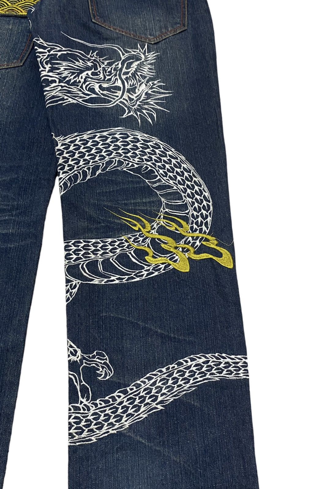 Japanese Brand × Vintage Very Rare Vintage The Japanese Tradition Sukajan Jeans 1990s Size US 32 / EU 48 - 8 Thumbnail