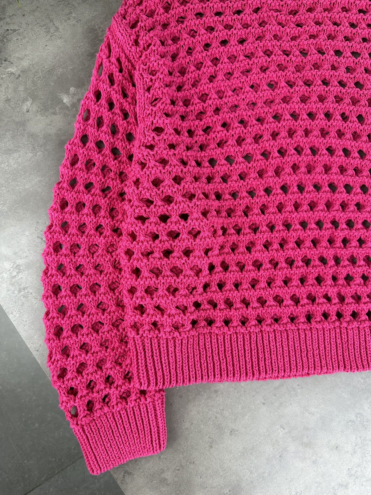 Miss Sixty Miss Sixty Mesh Knit Sweater Size L / US 10 / IT 46 - 5 Thumbnail
