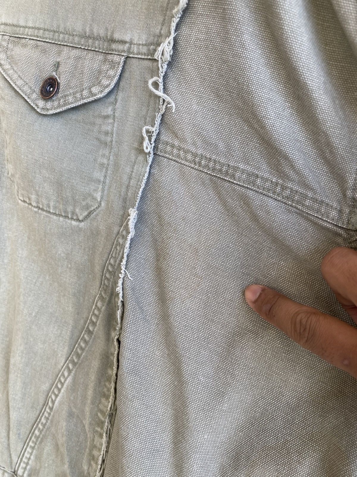 Japanese Brand Niko and…Distressed trucker jacket look like margiela design Size US XL / EU 56 / 4 - 19 Thumbnail