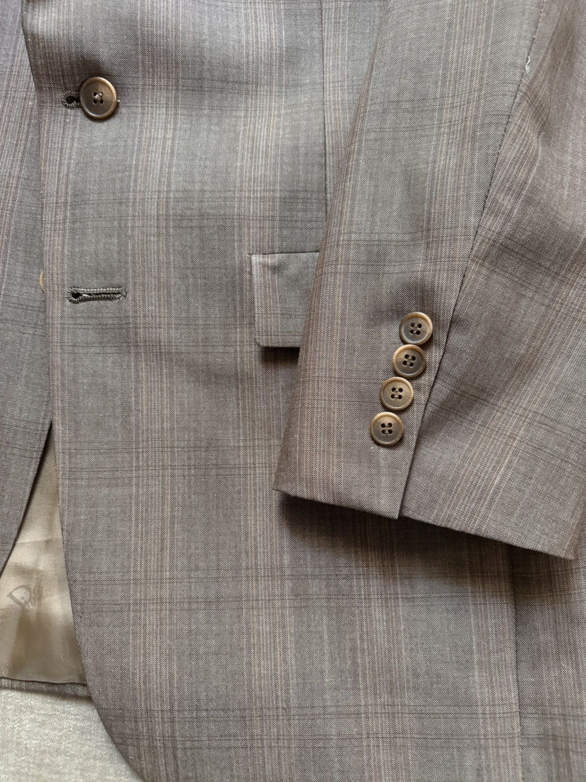 Christian Dior Monsieur Christian Dior Monsieur Prince of Wales Wool Suit Size 40R - 3 Thumbnail