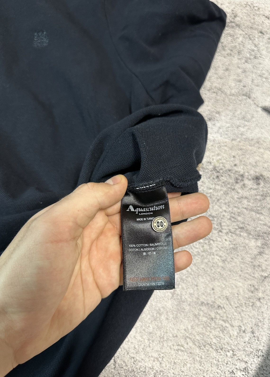 Aquascutum Vintage Aquascutum Sweatshirt Black Logo Size US L / EU 52-54 / 3 - 9 Thumbnail