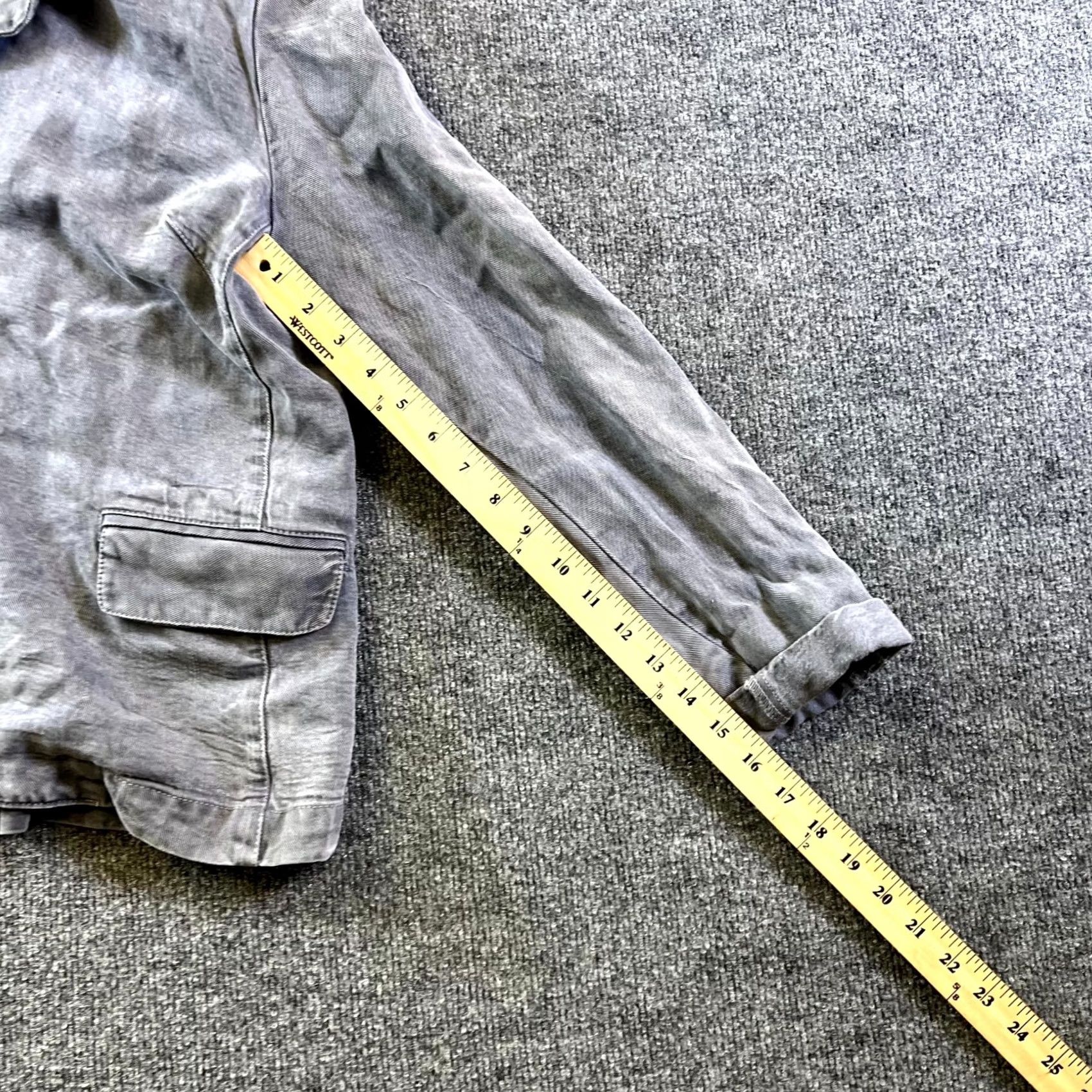 Denime VINTAGE Michael Glasser Basic Jacket Women's XL Gray Tencel Denim Preppy USA Size XL / US 12-14 / IT 48-50 - 5 Thumbnail