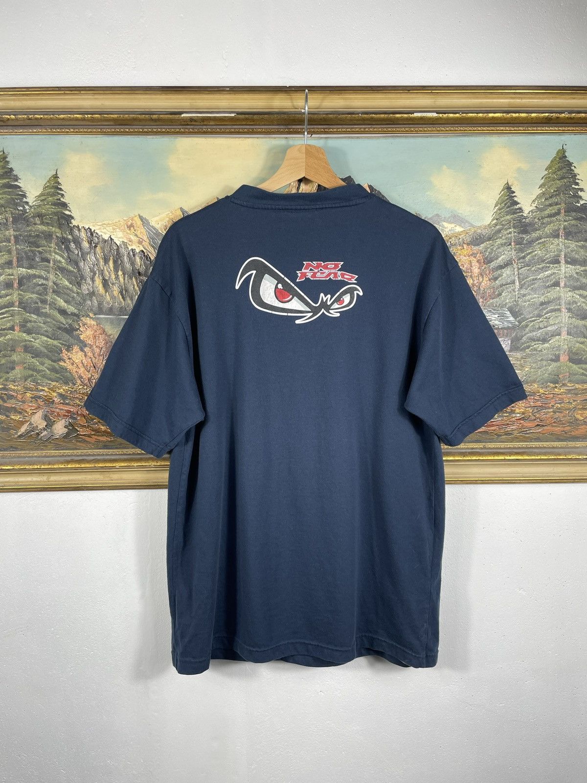No Fear × Vintage Retro 00s Navy Baggy Loose No Fear Tshirt Tee Skate Hip-hop Size US M / EU 48-50 / 2 - 1 Thumbnail