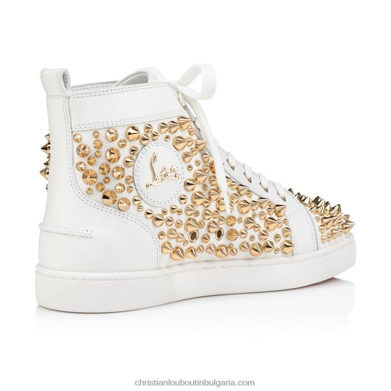 Christian Louboutin o1s1wg110924 Louis Spikes 2022 Sneakers in White Size US 11 / EU 44 - 4 Thumbnail