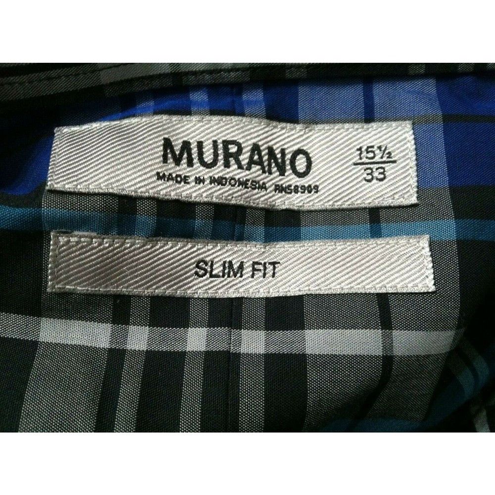 Murano MURANO MENS NEW 100% COTTON CASUAL SHIRT SIZE:15.5/33 Size US M / EU 48-50 / 2 - 3 Thumbnail